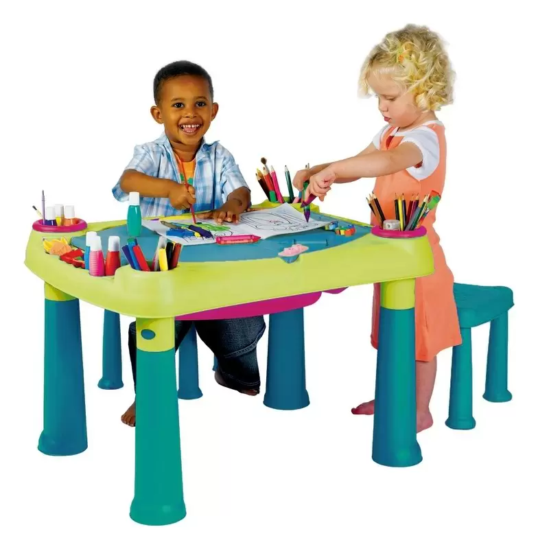 Măsuță pentru copii Keter Creative Play Table Set, turcoaz