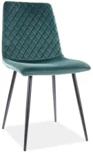 Scaun Signal Irys Velvet, negru/verde pe tehnoparc.md Scaun Signal Irys Velvet, negru/verde