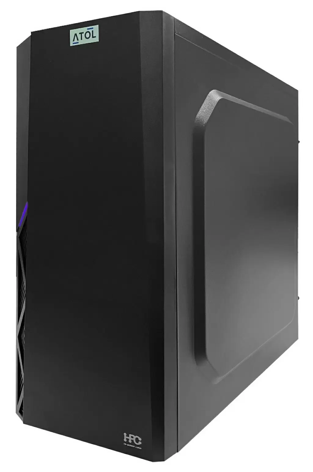 Системный блок Atol PC1050MP (Ryzen 5 4500/16ГБ/480ГБ/GeForce GT1050 Ti 4ГБ), черный