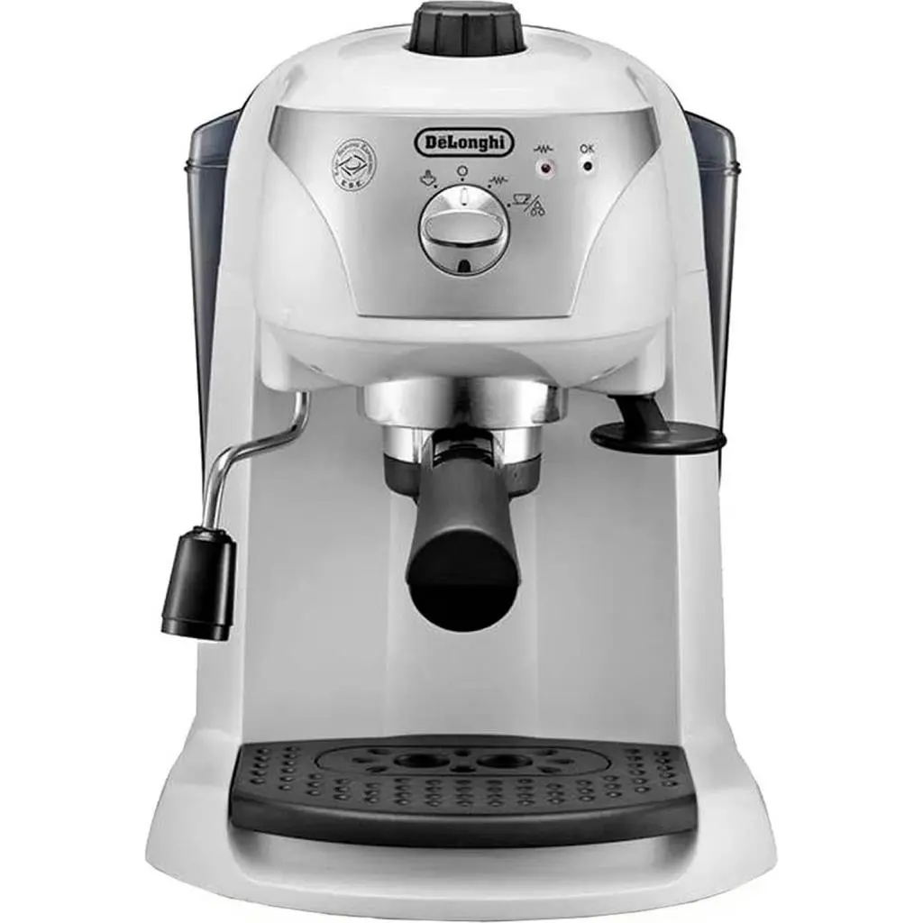 Cafetiera electrica DeLonghi EC221.W, alb pe tehnoparc.md Cafetiera electrica DeLonghi EC221.W, alb
