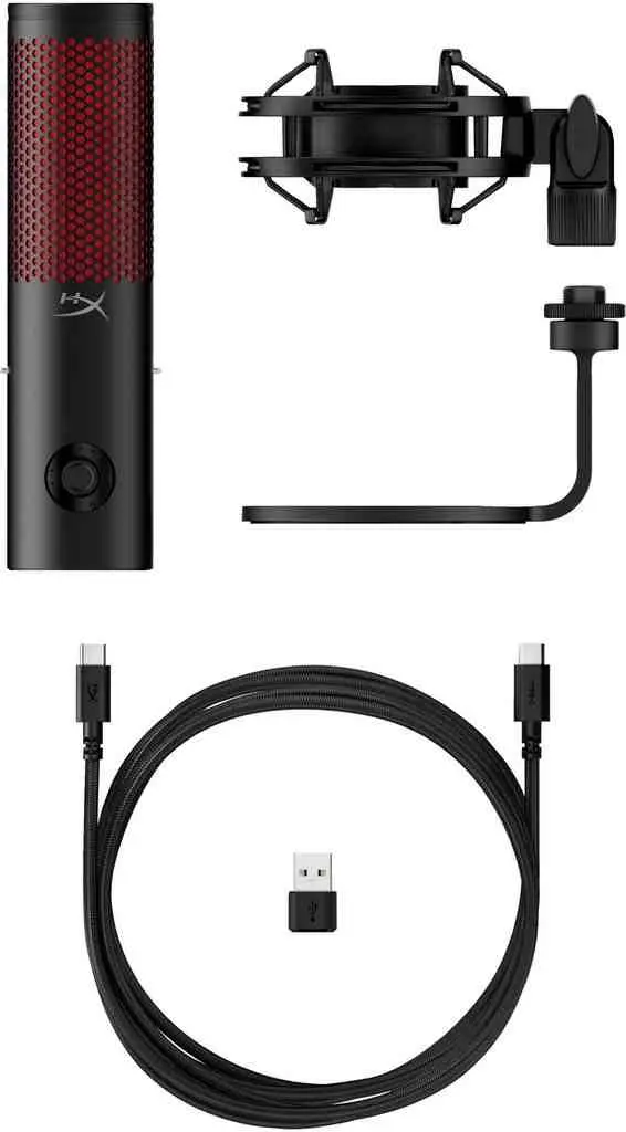 Microfon HyperX 872V1AA, negru/roșu