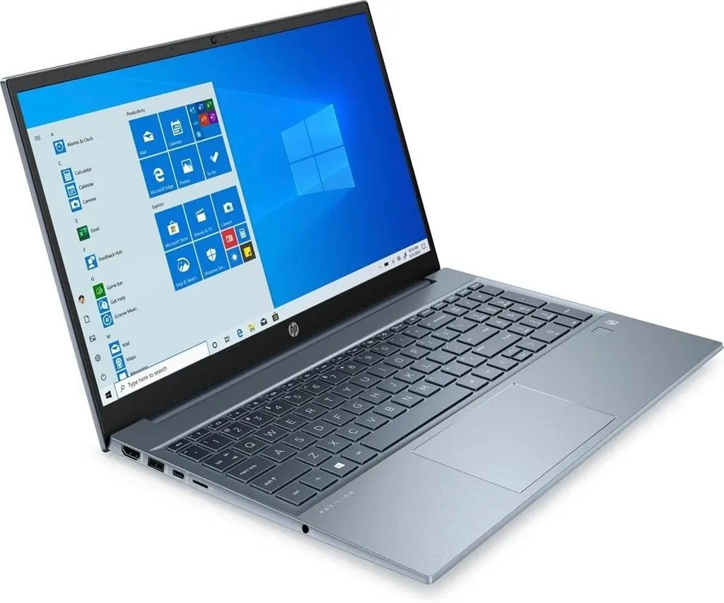 Laptop HP Pavilion 15-eh1035ur (15.6"/FHD/Ryzen 7 5700U/16GB/512GB/AMD Radeon), albastru