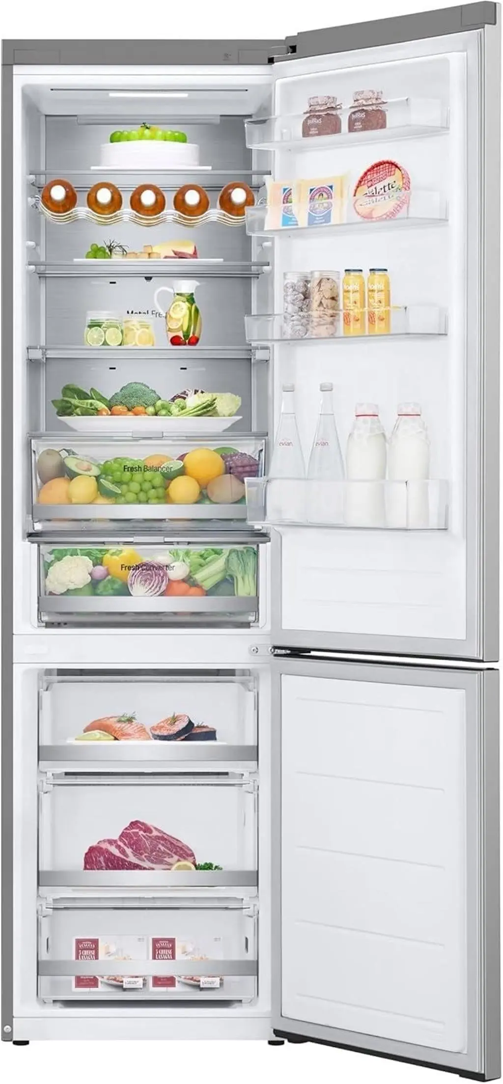 Холодильник LG GBV7270CPY, серебристый