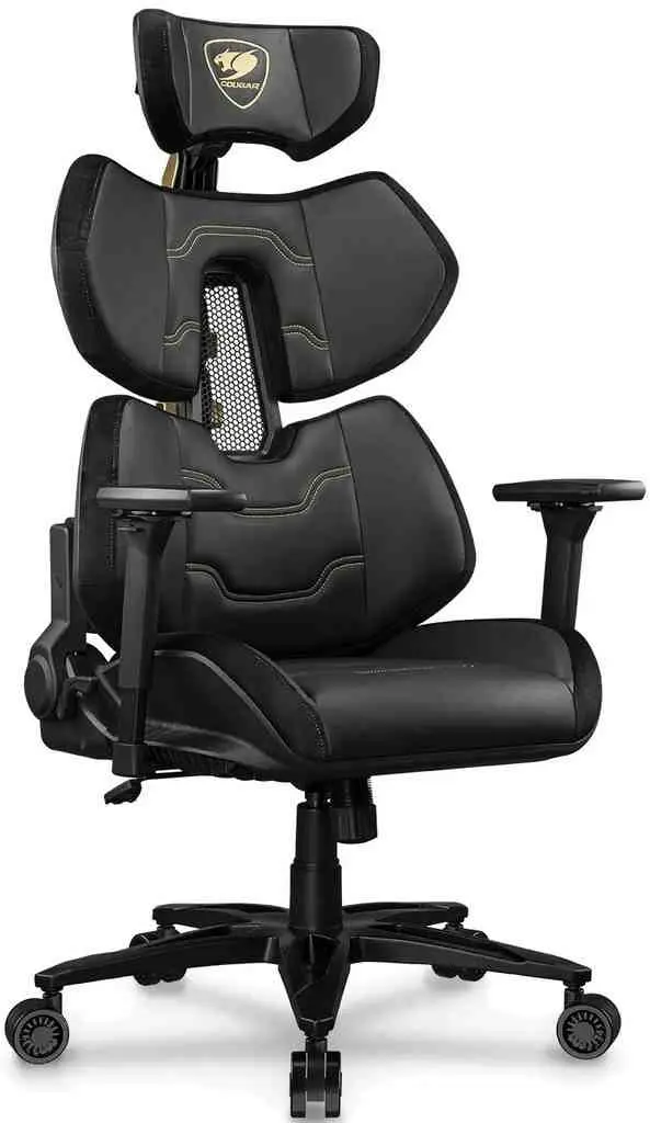 Геймерское кресло Cougar Terminator Elite Gold, черный/золотой на tehnoparc.md Геймерское кресло Cougar Terminator Elite Gold, черный/золотой