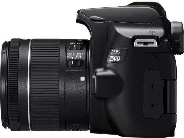 Зеркальный фотоаппарат Canon EOS 250D + 18-55mm IS STM Kit, черный