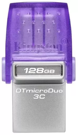 USB-флешка Kingston DataTraveler microDuo 3C 128ГБ, фиолетовый