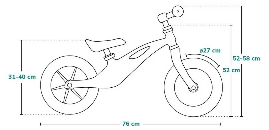 Bicicletă fără pedale Lionelo Arie, galben