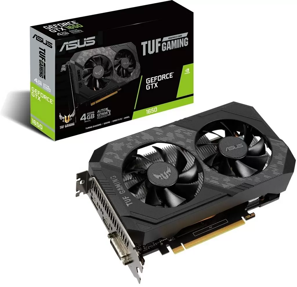 Видеокарта Asus GeForce GTX1650 D6 4GB GDDR6 TUF Gaming