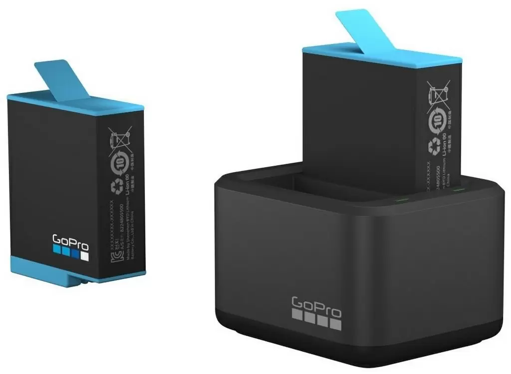 Încărcător GoPro Dual Battery Charger + Battery HERO9, negru