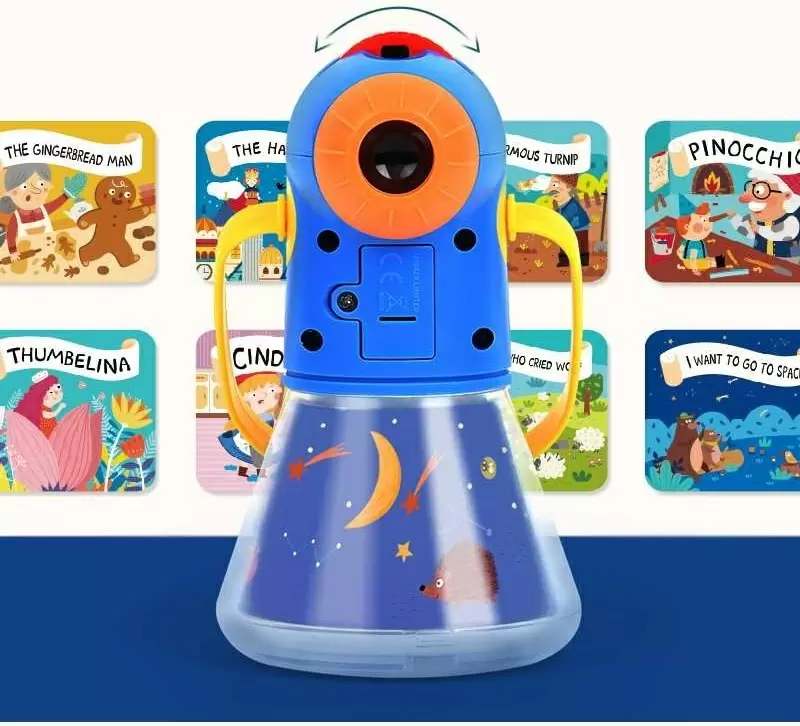 Ночник-проектор со сказками Mideer Kids Storybook Torch, синий