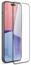 Защитное стекло Spigen iPhone 15 Plus EZ Fit Tempered Glass, черный