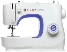 Mașină de cusut Singer M3405, alb/albastru
