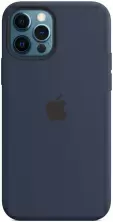 Husă de protecție Apple iPhone 12/12 Pro Silicone Case with MagSafe, albastru