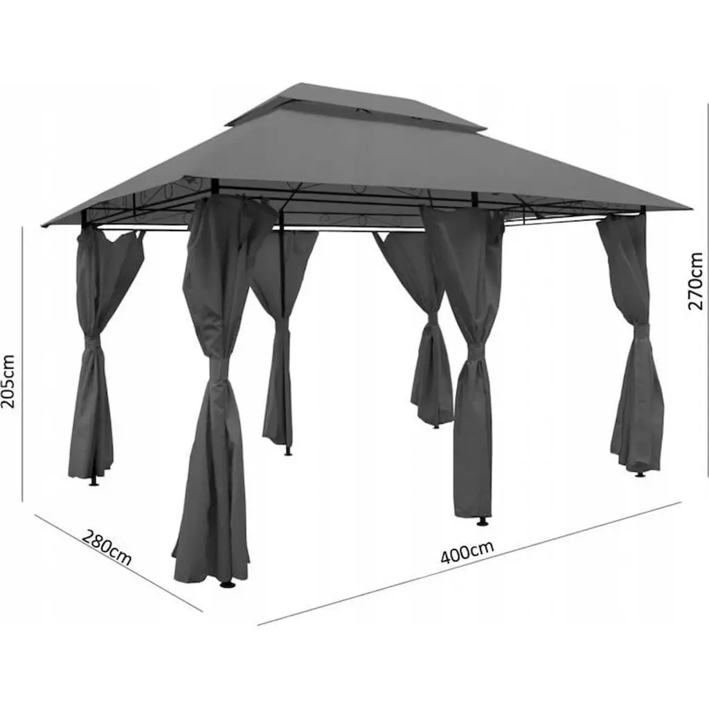 Pavilion de grădină GardenLine TUN5705 3x4x2.65m, bej