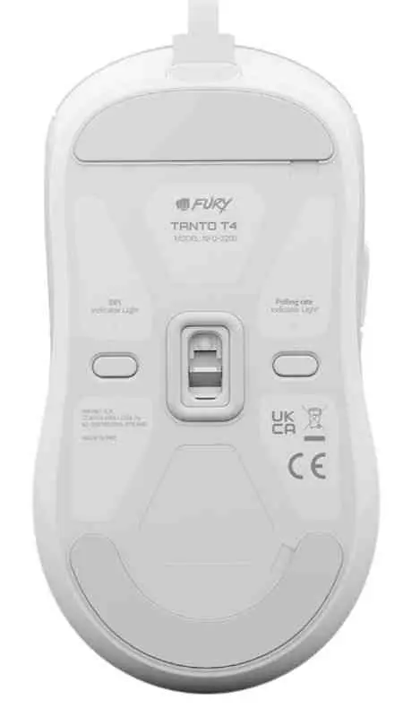 Mouse Fury Tanto T4, alb