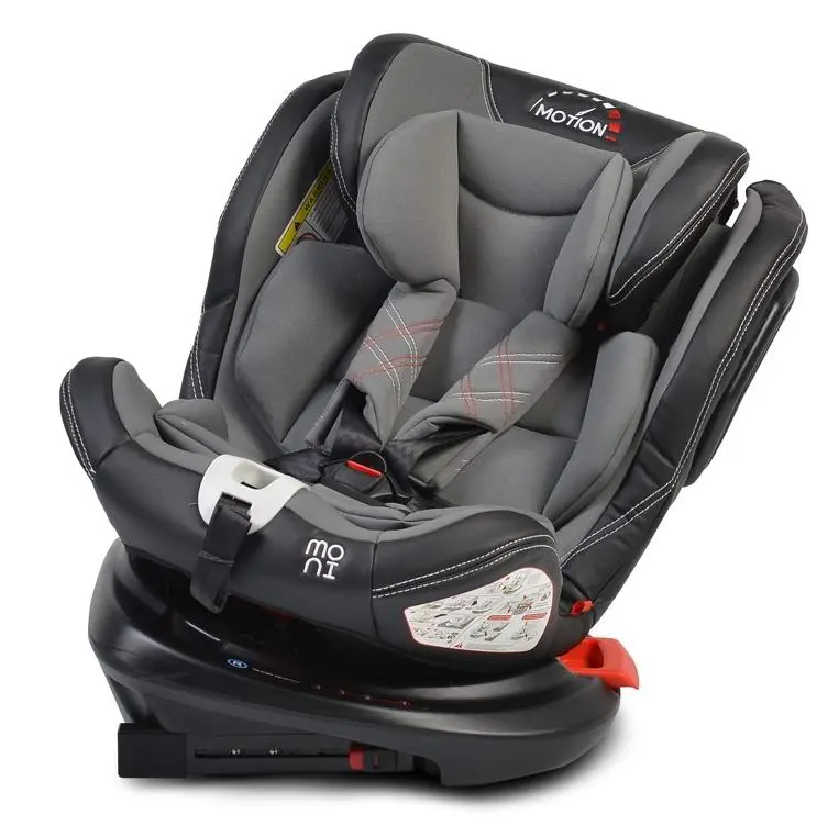 Детское автокресло Moni Motion Isofix, черный/серый