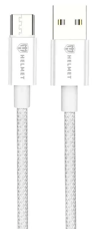 Cablu USB Helmet USB to Type-C 20W 1.5m, alb
