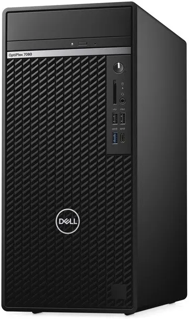 Системный блок Dell OptiPlex 7080 MT (Core i7-10700K/16GB/512GB+2TB/GTX1660 Super 6GB/Win10Pro), черный