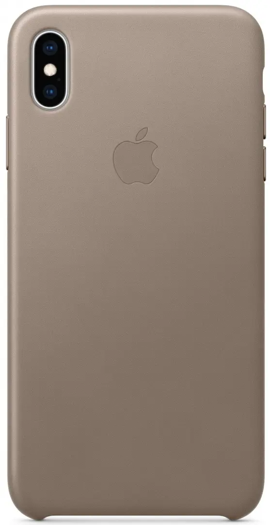 Husă de protecție Apple iPhone XS Leather Case, cafeniu