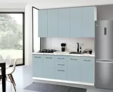 Кухня Modern Bono H110 2.0м, белый/синий