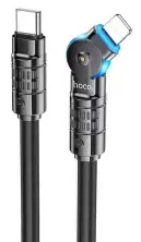 Cablu USB Hoco U118 Triumph Lightning 1.2m, negru