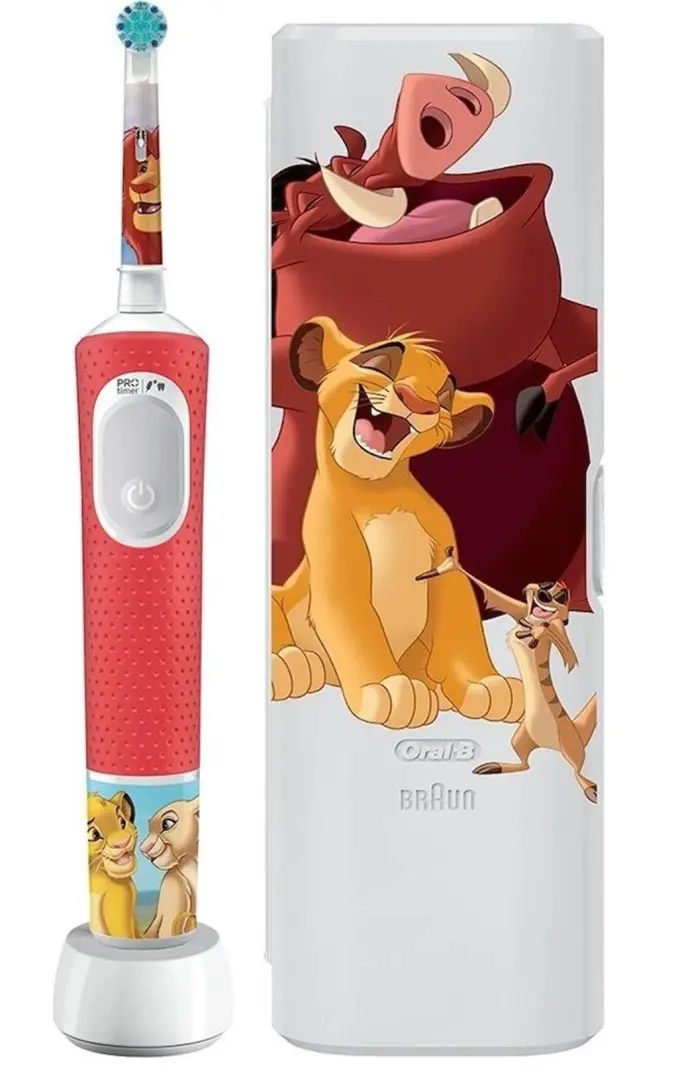 Rezerve periuță de dinți Oral-B Kids D103.413.2KX Lion King, roșu