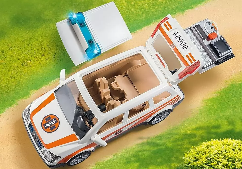 Set jucării Playmobil Emergency Car with Sren