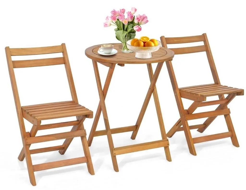 Set mobilă de grădină Costway HW71590, natural
