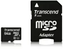 Card de memorie flash Transcend Premium 400x microSDXC UHS-I, 64GB