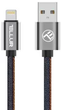 USB Кабель Tellur Denim MFI Lighting to USB 1м, голубой