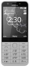 Telefon mobil Nokia 230 Duos, argintiu