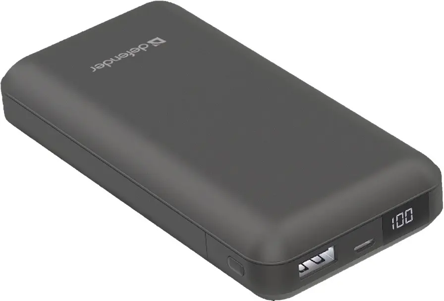 Внешний аккумулятор Defender ExtraLife 16000S, черный