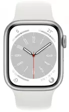 Умные часы Apple Watch Series 8 41мм, корпус из алюминия, спортивный ремешок белый
