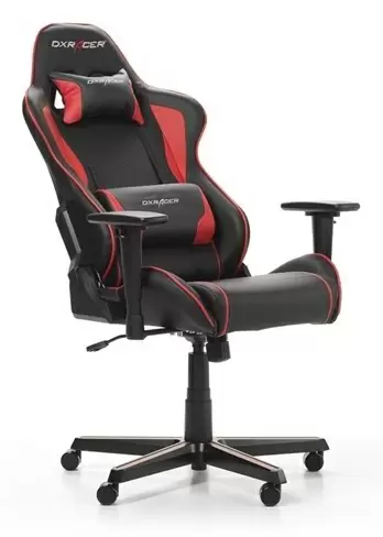 Scaun de birou DXRacer GC-F08-NR, negru/roșu