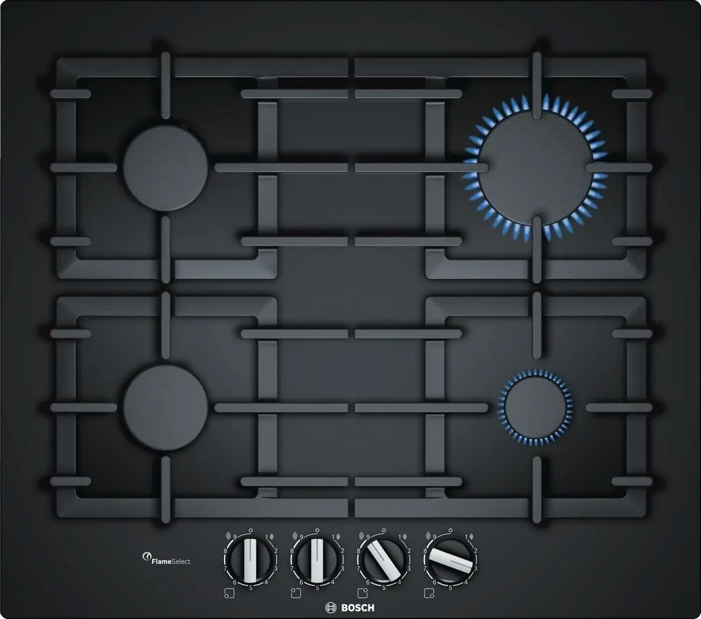 Газовая панель Bosch PPP6A6B90, черный