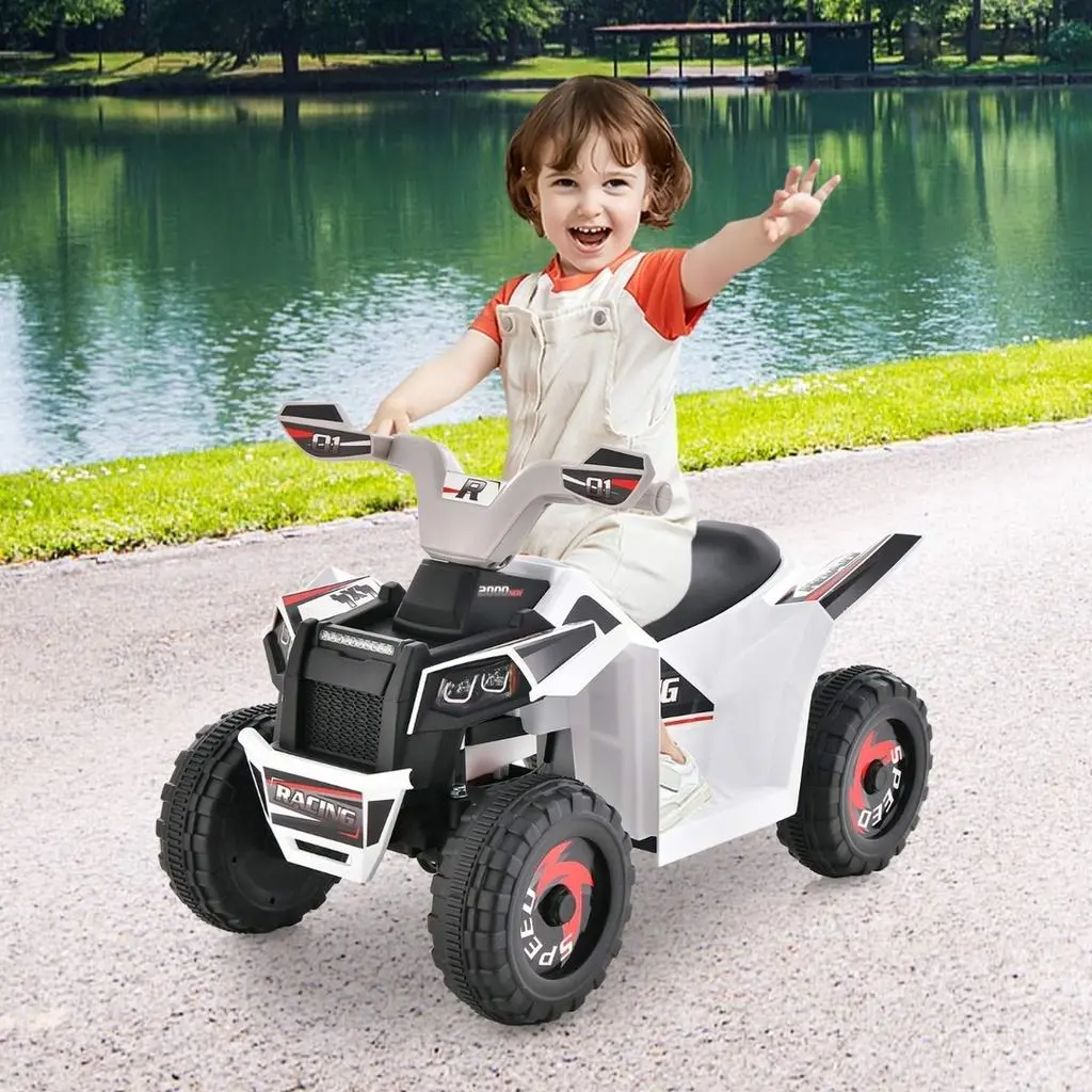 Электроквадроцикл Costway TQ10174DE-WH, белый