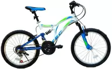 Bicicletă pentru copii Belderia Tec Master R20, alb/albastru