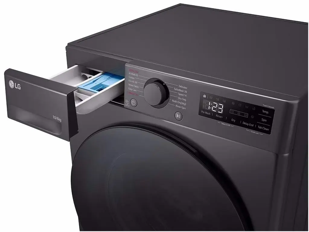Maşină de spălat rufe LG F4DR510S2M, negru pe tehnoparc.md Maşină de spălat rufe LG F4DR510S2M, negru