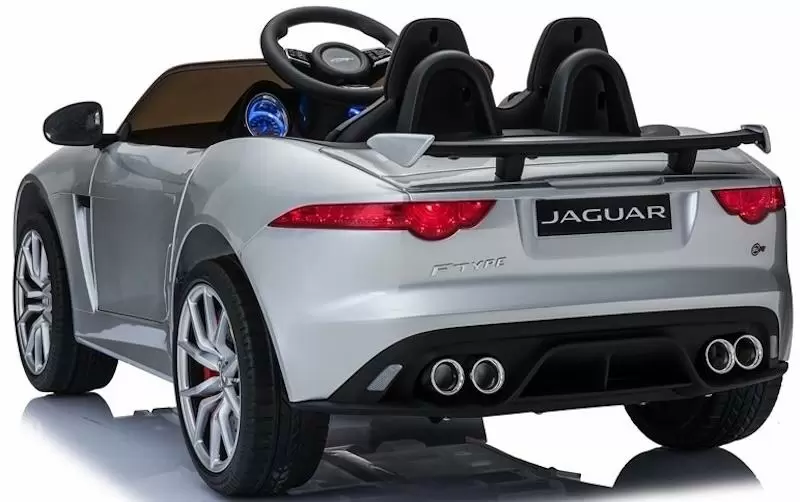 Электромобиль Lean Cars Jaguar F-Type, серебристый