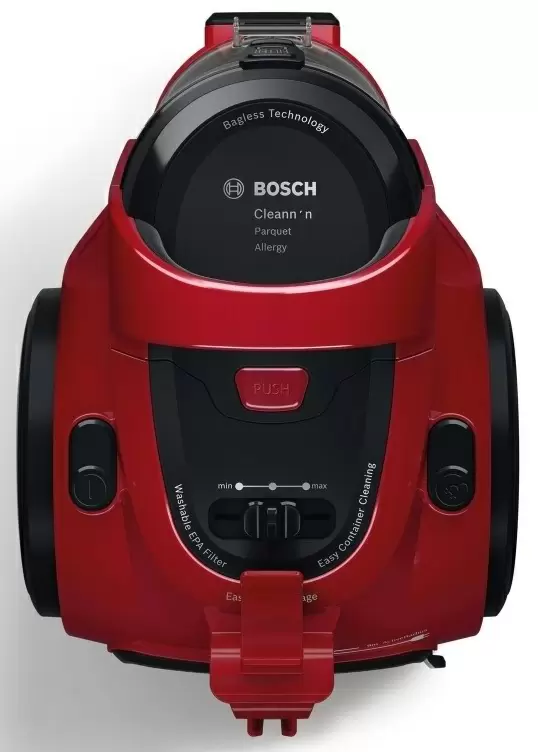 Aspirator cu curățare uscată Bosch BGC05AAA2, negru/roșu