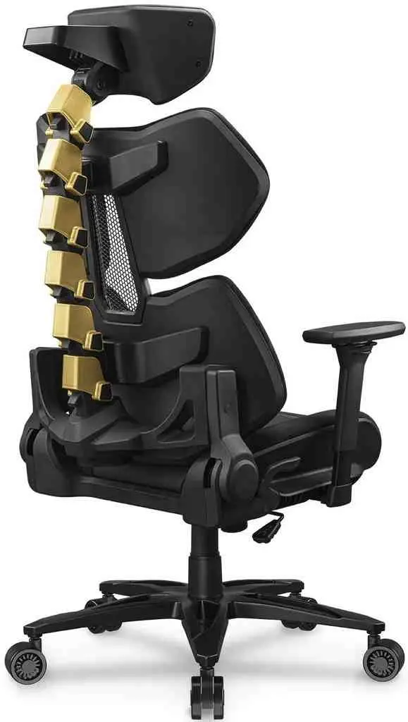 Геймерское кресло Cougar Terminator Elite Gold, черный/золотой на tehnoparc.md Геймерское кресло Cougar Terminator Elite Gold, черный/золотой