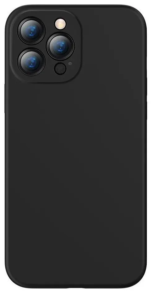 Чехол Baseus Liquid Silica Gel Protective Case For iPhone 13 Pro, черный