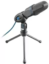 Microfon Trust Mico, negru/albastru