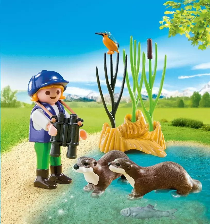Set jucării Playmobil Special Plus Young Explorer with Otters