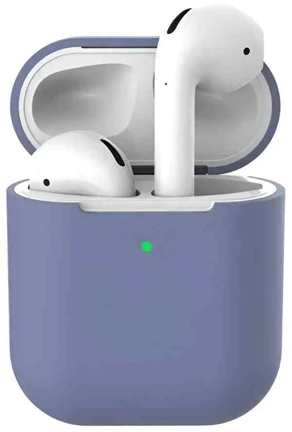 Чехол для наушников Helment Case Silicone Airpods 2 (AIRPOD2LG), серый на tehnoparc.md Чехол для наушников Helment Case Silicone Airpods 2 (AIRPOD2LG), серый