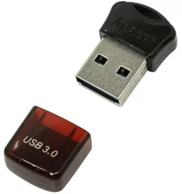 Flash USB Apacer AH157 64GB, negru/roșu