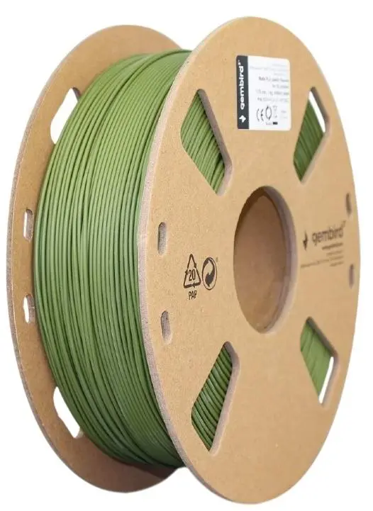 Filament pentru imprimare 3D Gembird 3DP-PLA-01-MTMG, verde