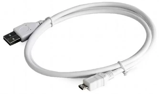 USB Кабель Cablexpert CCP-mUSB2-AMBM-W-1M, белый
