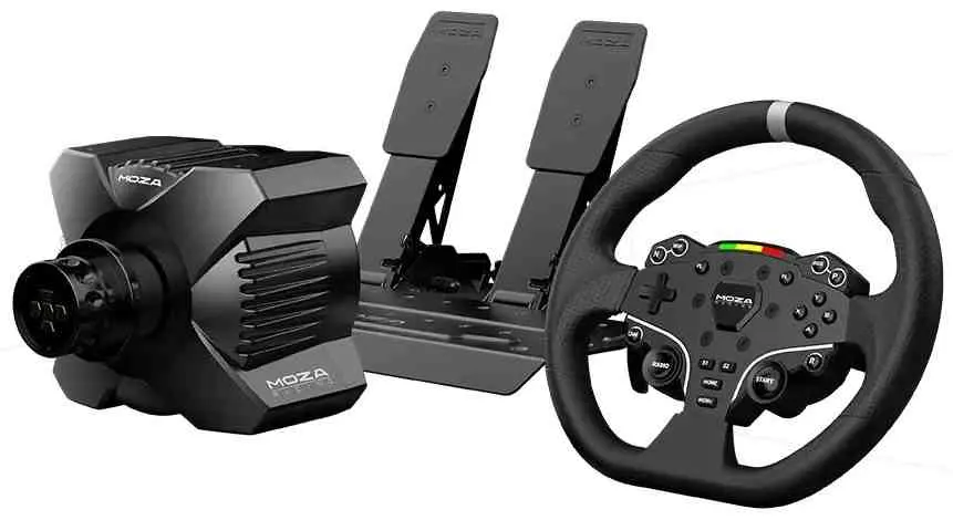 Volan pentru jocuri Moza R3 Racing for PC, negru