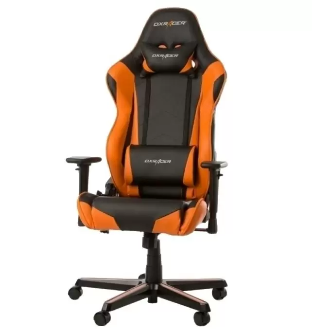 Компьютерное кресло DXRacer GC-R0-NO, черный/оранжевый